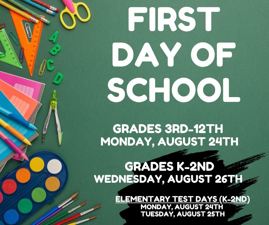Grades 3rd- 12th August 24 